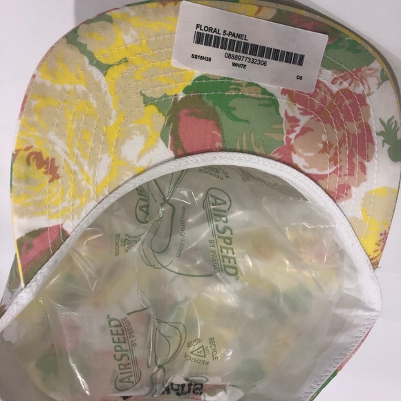 Supreme Floral 5 Panel White Hat SS18 -SOLD OUT- - Picture 6 of 6